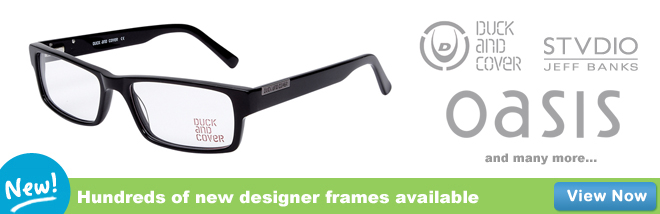 Hundreds of designer frames available!