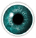 Aqua coloured contact lenses