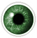 Green coloured contact lenses