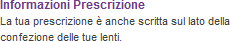 Informazioni Prescrizione
